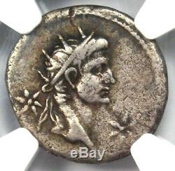 Roman Caligula AR Denarius Silver Coin 37-41 AD Certified NGC Choice Fine