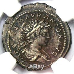 Roman Caracalla AR Denarius Silver Coin 198-217 AD Certified NGC Choice VF