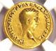 Roman Claudius Gold Av Aureus Constantia Coin 41-54 Ad Certified Ngc Vg
