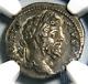 Roman Coin 193-211 Septimius Severus Silver Denarius Ngc Ch Vf