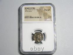 Roman Coin 193-211 Septimius Severus Silver Denarius NGC CH VF