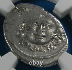 Roman Coin (47 BC) L. Plautius Plancus -Victory leading horses NGC VF