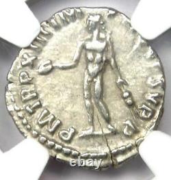 Roman Commodus AR Denarius Silver Coin 177-192 AD Certified NGC Choice XF (EF)
