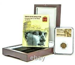 Roman Constantine I, the Great Coin NGC Certified XF In Wood Box & Story Card