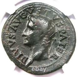 Roman Divus Augustus AE As Coin under Tiberius 22-30 AD NGC Choice Fine