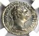 Roman Domitian Ar Denarius Silver Coin 81-96 Ad Certified Ngc Choice Xf (ef)
