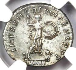 Roman Domitian AR Denarius Silver Coin 81-96 AD Certified NGC Choice XF (EF)
