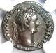 Roman Domitian As Augustus Ar Denarius Coin 81-96 Ad Certified Ngc Vf