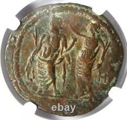 Roman Egypt Alexandria Trajan AE Drachm Coin 114 AD Certified NGC Choice VF