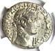 Roman Egypt Tiberius With Augustus Ar Tetradrachm Coin 33 Ad Ngc Choice Xf