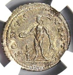 Roman Elagabalus AR Denarius Silver Coin 218-222 AD Certified NGC MS (UNC)