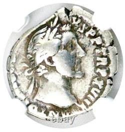 Roman Emperor Antoninus Pius Silver Denarius Coin NGC Certified With Story
