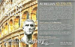 Roman Emperor Aurelian Coin NGC Certified XF, With Story, Certificate