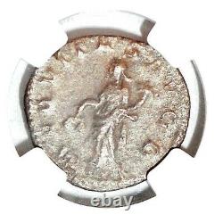 Roman Emperor Silver Volusian Coin NGC Certified VF With Story, Certificate