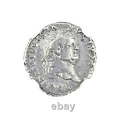 Roman Emperor Vespasian Silver Denarius Coin NGC Certified VF With Story