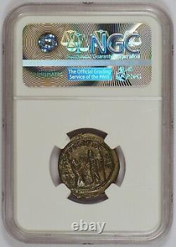 Roman Empire AD 253-260 BI Double-Denarius Coin for Valerian I, NGC Graded XF