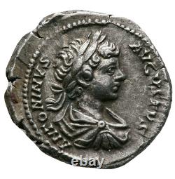 Roman Empire Caracalla AD 198-217 AR Denarius (Ancient XF-NGC)