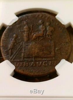 Roman Empire Commodus with Liberalitas Sestertius NGC VF 5/3 Ancient Coin