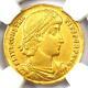 Roman Empire Constantius Ii Av Solidus Gold Coin 337-361 Ad Ngc Au 5 Strike