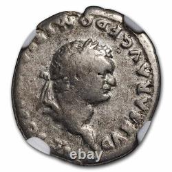 Roman Empire Denarius Domitian (81-96 AD) Fine NGC (Random Coin)