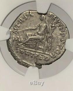 Roman Empire Emperor Trajan Denarius AD 98-117 Ancient Silver Coin Ngc Ch VF