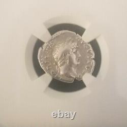 Roman Empire Hadrian 117 Ad-138 Ad Denarius Coin Ngc Graded Vf