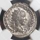 Roman Empire, Hostilian (250-251 Ad). Silver Denarius Coin. Rare! Ngc Au 4/4