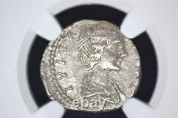 Roman Empire Julia Domna, AD 193-217. AR Denarius (17MM)- NGC XF. Lovely Coin