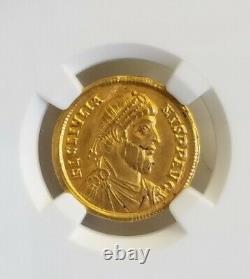 Roman Empire Julian II Solidus NGC XF Ancient Gold Coin