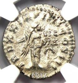 Roman Empire Marcus Aurelius AR Denarius Coin 161-180 AD Certified NGC Ch XF