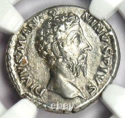 Roman Empire Marcus Aurelius AR Denarius Coin 161-180 AD Certified NGC XF