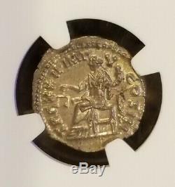 Roman Empire Marcus Aurelius Densarius NGC MS 5/5 Ancient Silver Coin