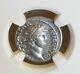 Roman Empire Nero Denarius Roma Ngc Ch Vf Fine Style Ancient Coin