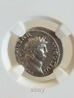 Roman Empire Nero Denarius Roma NGC CH VF Fine Style Ancient Coin