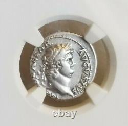 Roman Empire Nero Denarius Roma NGC CH VF Fine Style Ancient Coin