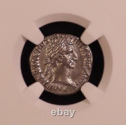 Roman Empire Nerva AR Denarius 96-98 AD NGC XF Superb Strike! Rare Coin