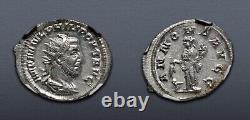 Roman Empire, Philip I, AR Antoninianus. NGC Ch AU 5/5 4/5, Ancient Silver Coin