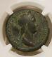 Roman Empire Sabina Sestertius Ngc Choice Fine Ancient Coin