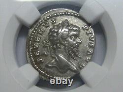 Roman Empire Sept. Severus Denarius Ngc Ch Vf Ad 193-211 Laodicea Ancient Coin