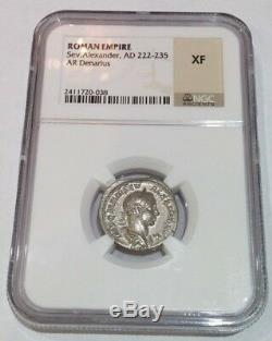 Roman Empire Severus Alexander, AD 222-235 AR Denarius Coin