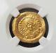 Roman Empire, Theodosius Gold Solidus Ngc Choice Ms 5/5 Ancient Coin