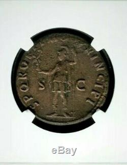 Roman Empire Trajan AE As NGC VF Fine Style Ancient Coin