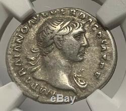 Roman Empire Trajan Silver Denarius Ad 98-117 Ancient Silver Coin Ngc Certified