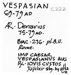 Roman Empire Vespasian AD 69-79 AR Denarius NGC VF 007