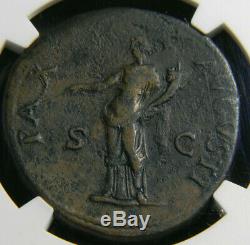 Roman Empire Vespasian AD 69-79 Sestertius Coin NGC Choice Fine