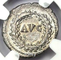 Roman Empire Vespasian AR Denarius Silver Coin 69-79 AD Certified NGC AU