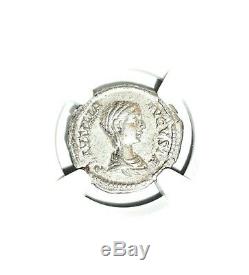 Roman Fulvia Plautilla Antoninianus Silver Denarius Coin NGC Certified VF