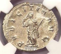 Roman H. Etruscilla AR Double Denarius Coin (249-253 AD) NGC Choice AU