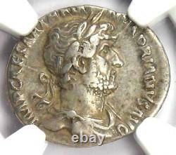 Roman Hadrian AR Denarius Coin 117-138 AD Certified NGC Choice VF 5/5 Strike