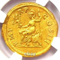 Roman Hadrian AV Aureus Gold Coin 117-138 AD Certified NGC XF (EF) Rare